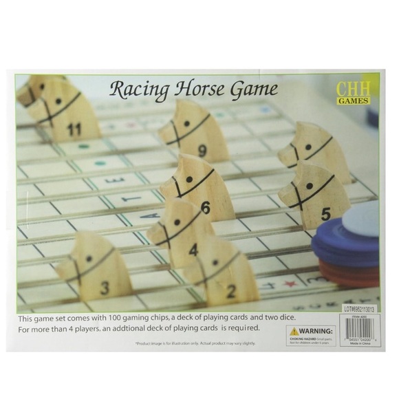 Racing Horse Family Game Wood Board Classic Game Ages 12+ 2-8 Players - Picture 2 of 4